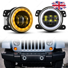 2X 4"INCH Round LED Fog Lights