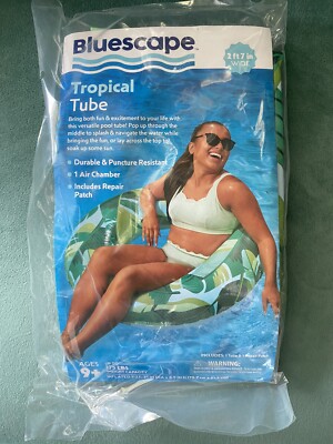 Bluescape Tropical Inflatable Swim Tube Pool Float For Kids & Adults 2ft 7in