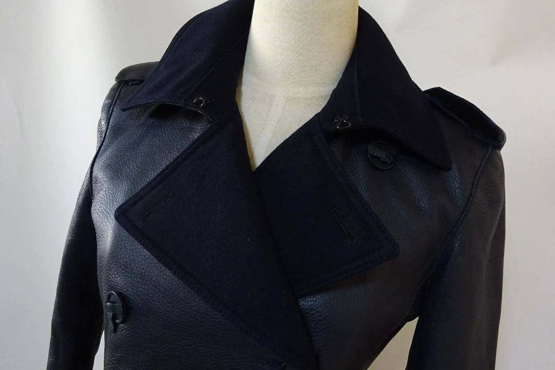 Cappotto giacca pelle BOTTEGA VENETA taglia 38 elegante e lussuoso