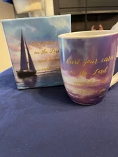 Faithfully Yours Boxed Coffee Cup/Mug Psalm 55:22.  T 3