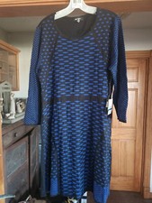 NWT Nine West Size XL Knee-length Sweater Dress Multicolor 