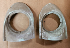 Pair 1946 1947 1948 Lincoln Continental Zephyr Fog Light Chrome Bezel Fomoco Oem