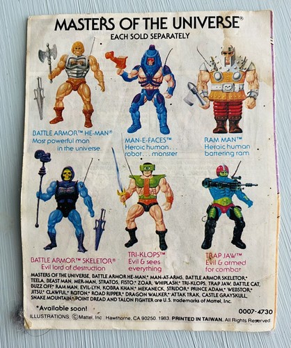 Vintage MOTU Masters of the Universe 1983 Mini Comic Book THE DOUBLE EDGED SWORD - Picture 2 of 3