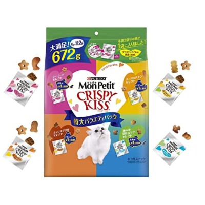 Mon Petit Crispy Kiss Katzenleckerli Extra Große Auswahl 6gx112er Pack Japan Kostenloser Versand