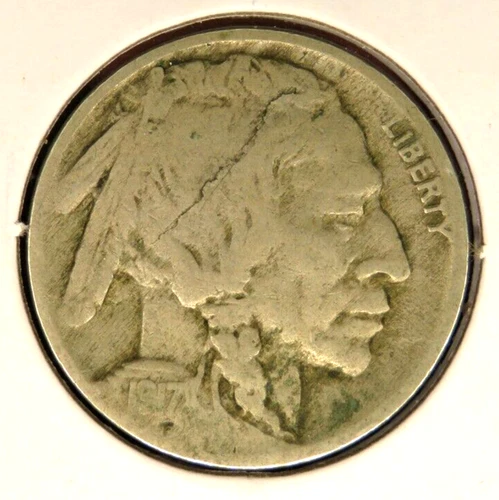 One(1) 1917 Variety 2 Indian Head or Buffalo Nickel 28