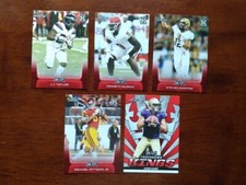 5 Card Lot of 2020 Leaf Rookie Football Cards (includes Michael Pittman Jr.)
