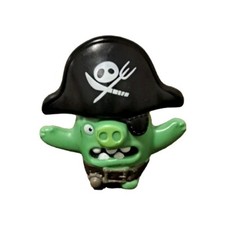 Angry Birds Pirate Pig Replacement McDonalds Toy Green Happy Meal Figure 2016