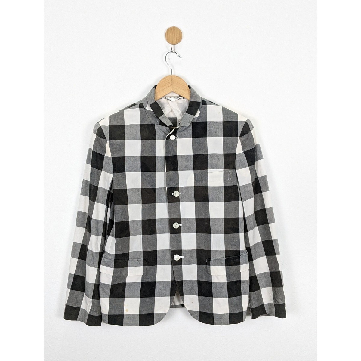 Comme des Garçons Robe de Chambre Jacket Robe de Chambre Comme des Garcons CDG Checkered Jacket | eBay