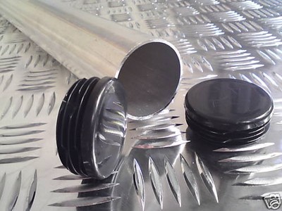 Aluminium Runde Rohr Hohl End Kappen mehrere Größen und Längen 6082T6 6063T6
