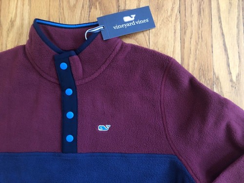 NWT Boy's Vineyard Vines Fleece 1/4 Snap Pullover Shep Shirt Sweatshirt $88 - Picture 3 of 4