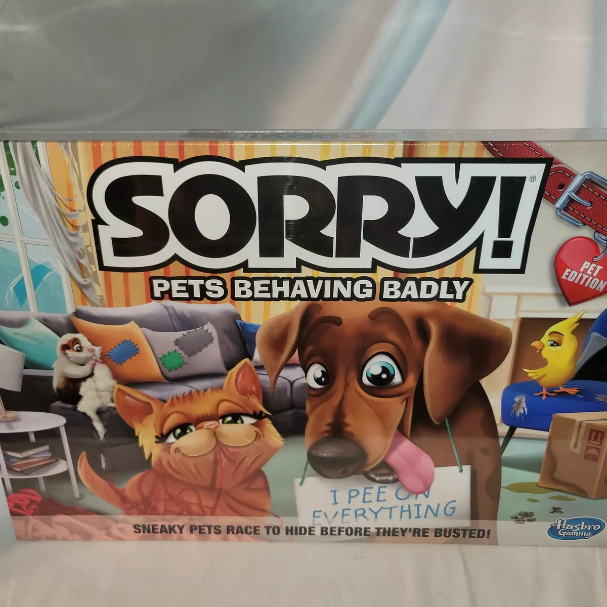 Sorry! Pets Behaving Badly Board Game, for Kids Ages 6 and Up, for 2-4  Players