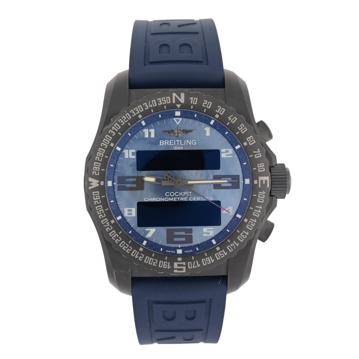 Breitling Cockpit B50 VB5010 Blue Mother of Pearl Dial 46mm Watch