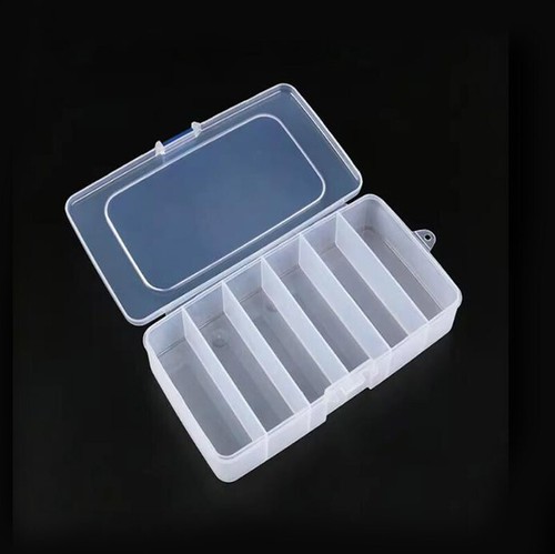 5 6 Compartment Electronic Component Box Parts Case 143x98x35mm or 190x100x35mm - Picture 3 of 4