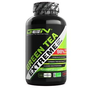 German Elite Nutrition Green Tea Extreme 1370mg -  180 Vegane Kapseln