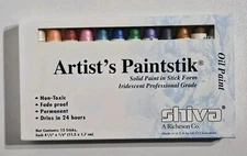 Shiva Artist's Paintstik Iridescent Professional Grade Solid Paint Stick Set