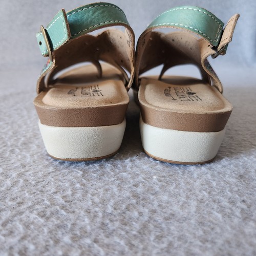 L'Artiste Spring Step Erice Sandal Slingback Buckle Leather Blue Pink Women EU39 - Picture 7 of 12