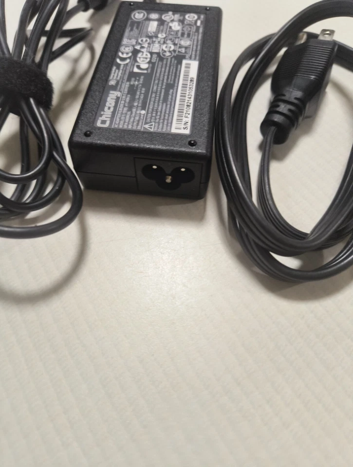 Adaptador de corriente alterna Chicony para Acer 19V 3.42A 65W con cable A11-065N1A A065R035L Foto 4 de 4