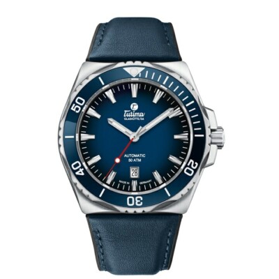 Tutima Watch Glashutte / SA M2 Seven Seas S Stainless Steel Case 44mm Navy Men's