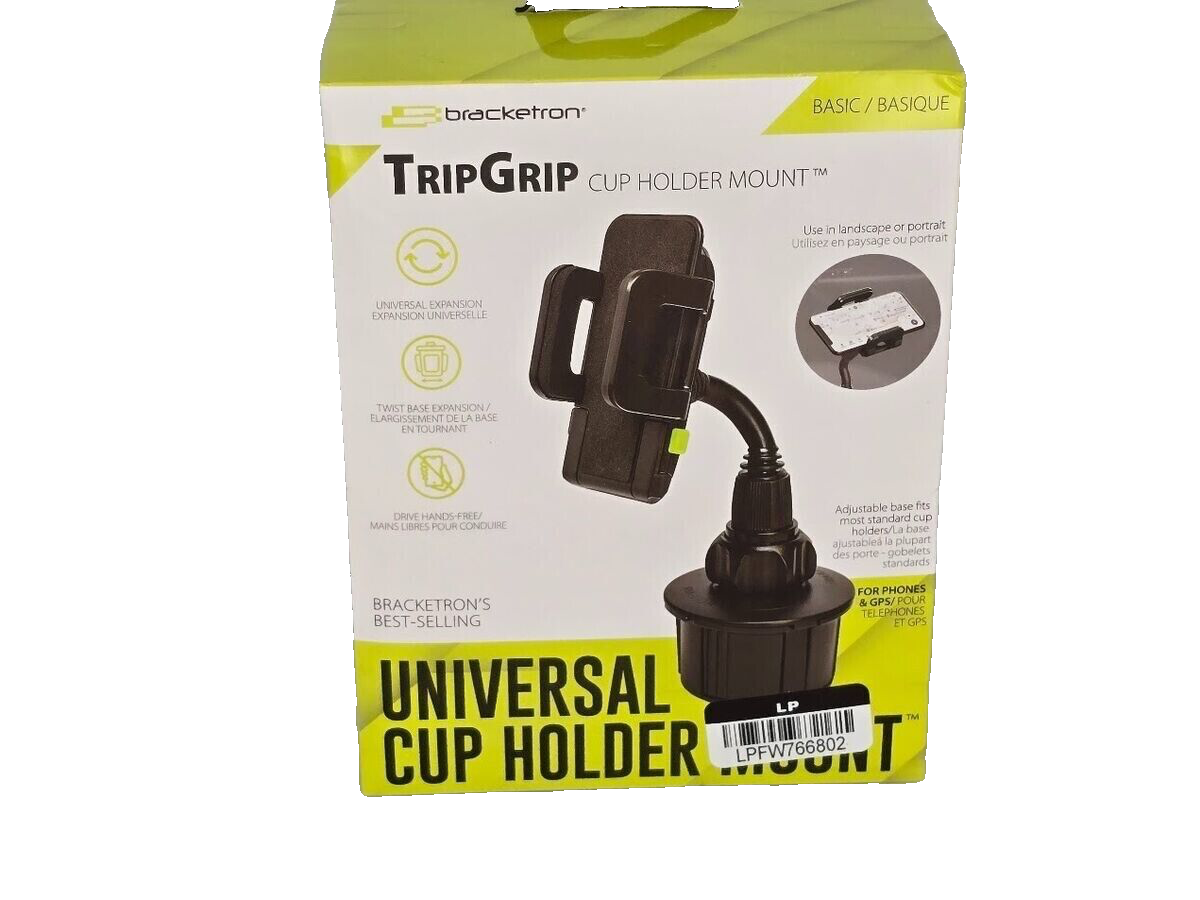 Bracketron BT16612 Cup Holder Phone Mount with TekGrip Technology