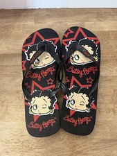 Womens Betty Boop Flip Flop Slides Sandals 10/11