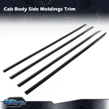 Body Side Molding Trim Black Fit For Dodge Ram 1500 2019-2021 Crew Cab 4-Door