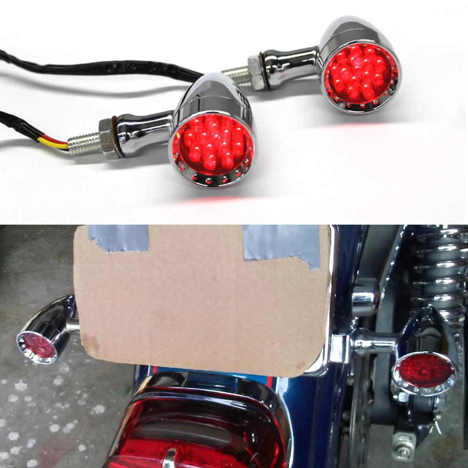 For Honda VTX 1300 1800 VT750 VT1100 Motorcycle Turn Signal Running Light Red US - Image 4 of 4