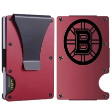 Custom BRUINS Laser Engraved Wallet - Pick A Wallet Color