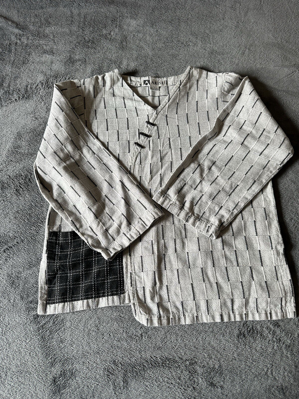 Arise Toggle Buttons M Oversized Patchwork Made I… - image 2