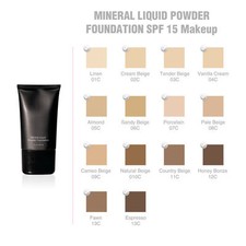 Mineral Liquid Powder Foundation SPF 15,1 fl oz Hypoallergenic-For All Skin Type