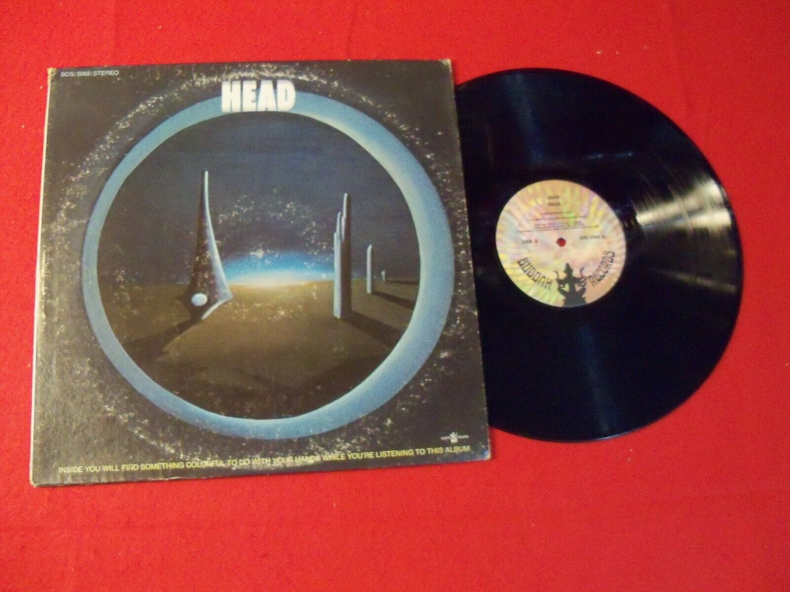 BUDDAH RECORDS 1970 LP "HEAD" ON CLASSIC PSYCH ROCK VINTAGE VINYL! ART IN SPACE!
