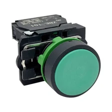 XB5-AA31 22mm Push button XB5 plastic flush green spring return unmarked 1NO new