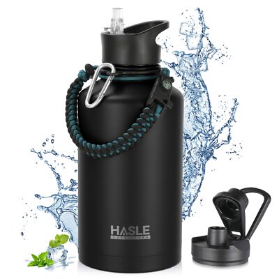 64 oz Insulated Water Jug | Reusable Straw Water Bottle | Coolflask