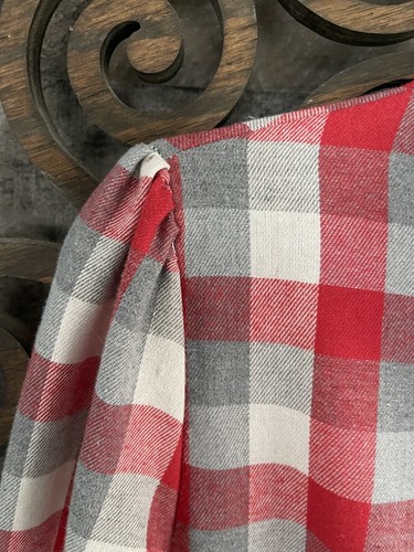 Abito M Flanella Quadri Bambino Maglietta Bottone Tunica Mini Grunge Punk Western Boho - Foto 12 di 20
