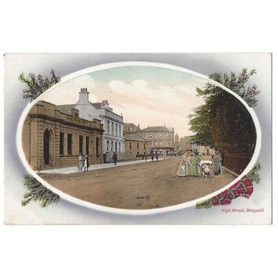 DINGWALL High Street, alte Postkarte von Valentine, unbenutzt