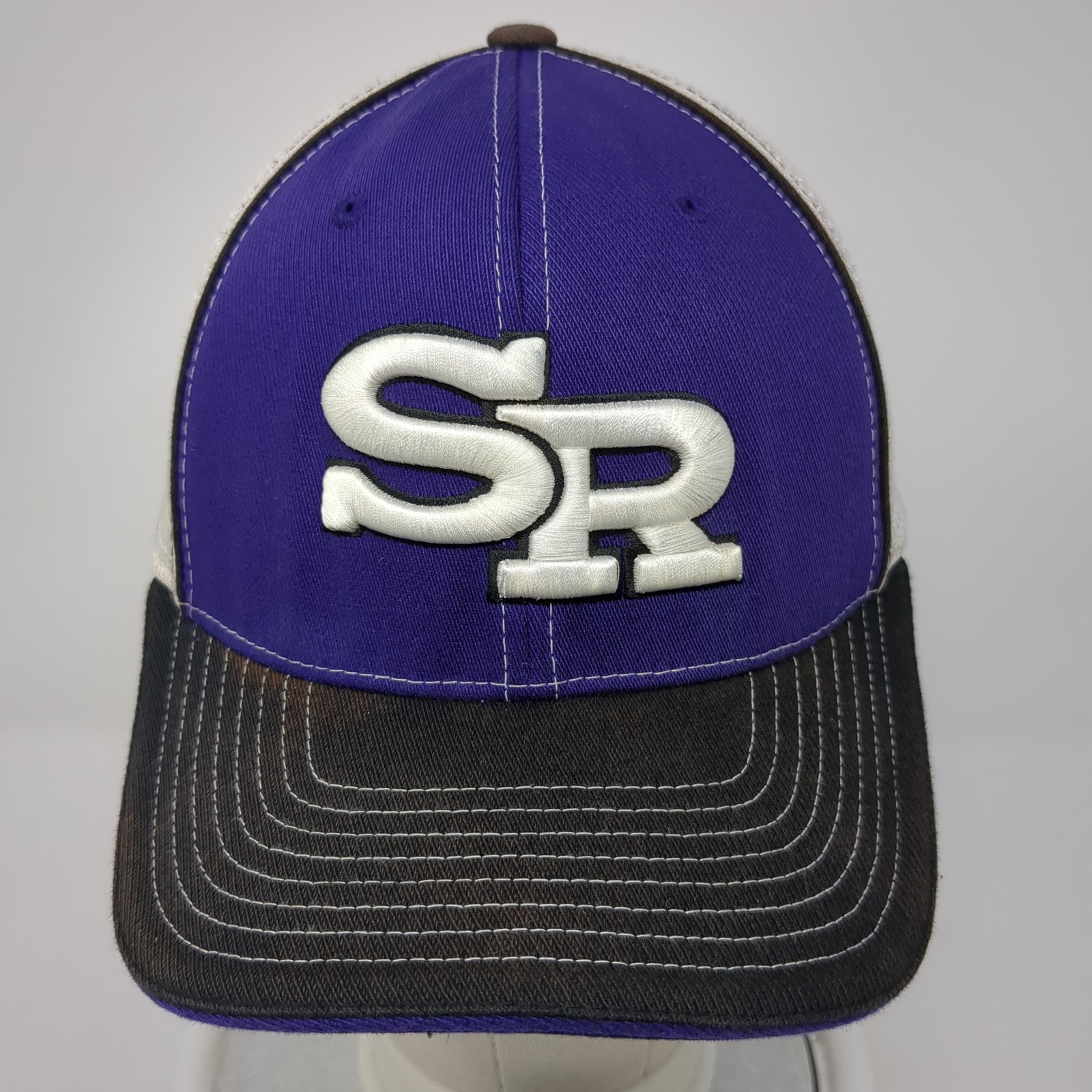 SR Fitted Baseball Hat Multicolor Medium Embroide… - image 2