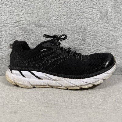 Hoka One One Clifton Shoes Womens Size 10 Black White