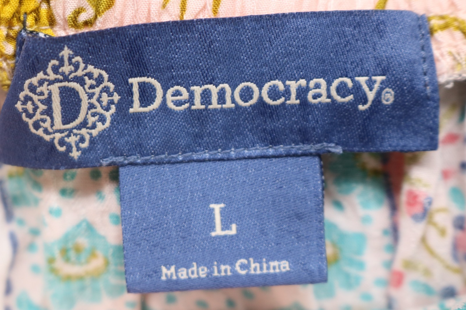 Democracy Patchwork Midi Skirt-Size Large-BOHO-Co… - image 6