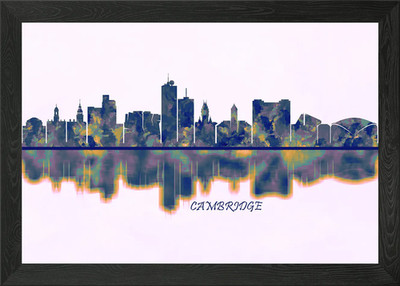 Cambridge USA Gerahmtes Wandbild Poster Leinwanddruck Bild