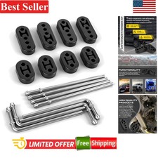 Heavy-duty Exhaust Hanger Rods With Rubber Insulators - 16pcs Set 10 7.6 Heavy-duty Exhaust Hanger Rods With Rubber Insulators - 16pcs Set 10 7.6