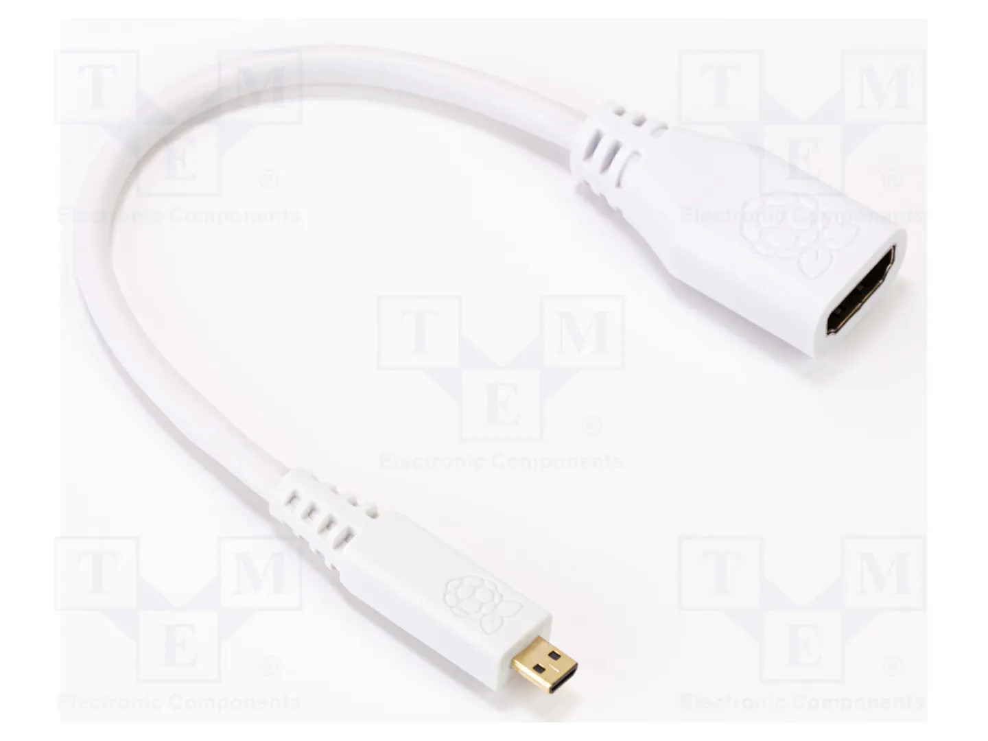 RASPBERRY PI MICRO-HDMI-TO-HDMI-A-(F)-CABLE-235-WHITE Accessories