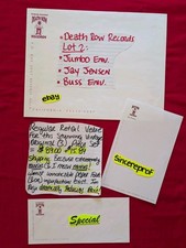 Death Row Records 3 Vintage Stationary Lot Jumbo Business Envelope & Jay Jensen 