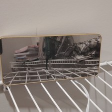 Wall Mounted Rectangular Make-Up Mirror, Gold...