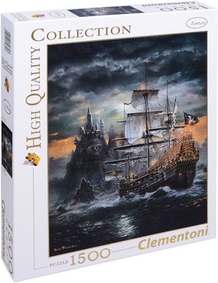 NEW Clementoni Jigsaw Puzzle 1500 Pieces High Quality The Pirate Ship