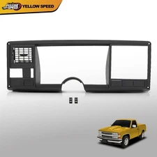 Black Gauge Cluster Dash Bezel Kit Fit For 1988-1994 Chevy/GMC C/K Trucks
