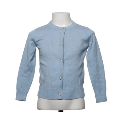 Smiling Pinker, Strickjacke, Mädchen, Größe: 120, Blau, Einfarbig #H4F