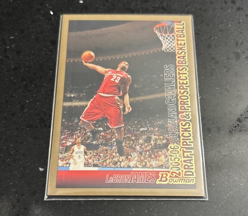 2005-06 Bowman Draft Picks & Prospects LeBron James #23 Gold