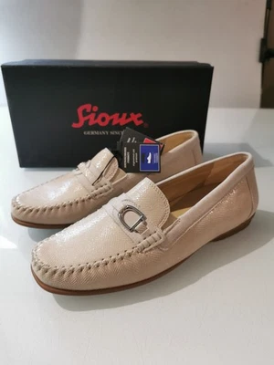 Sioux Cortizia Mokassins Loafer Slipper Super Soft Hand genäht Leder Damen Gr 41 - Bild 1 von 4