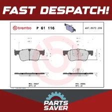 Brake Pads Set fits PEUGEOT PARTNER K9 1.2 Front 2019 on Brembo 1609898380 New