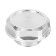 Silver Tone Aluminum Alloy Car Oil Filler Cover Engine Fuel Tank Cap For Toyota