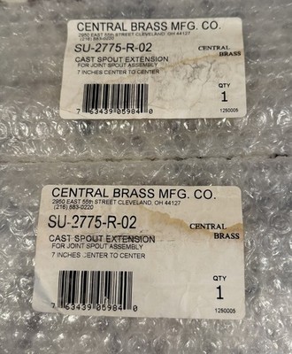 Central Brass Cast Spout Extension For Joint Spout Assembly # SU-2775-R-02 / 7 